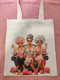 tote bag señoras en sofa